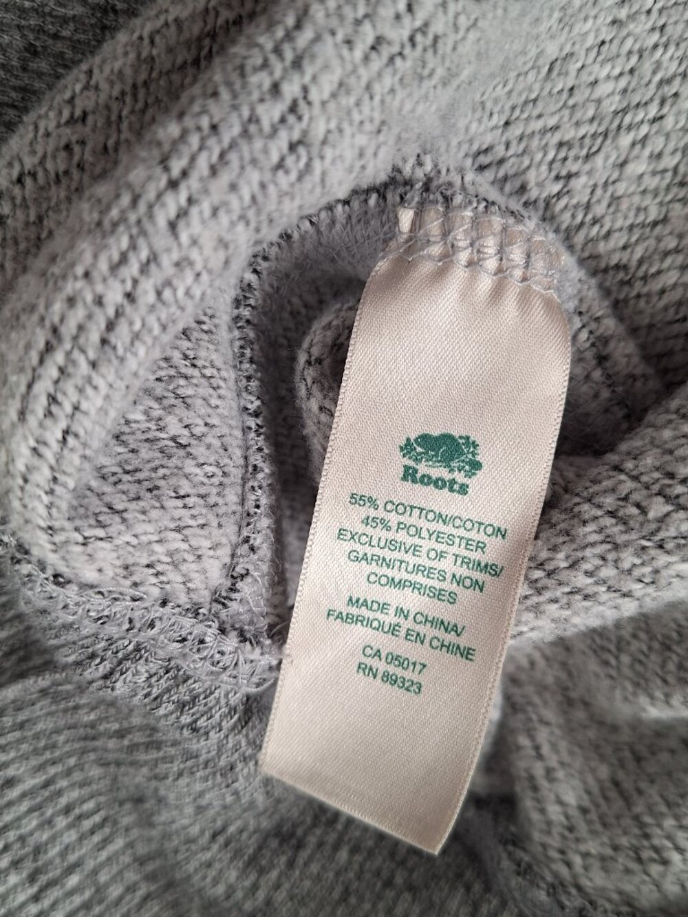 Roots Grey Salt & Pepper Hooded Sweatshirt - Picture 8 of 9